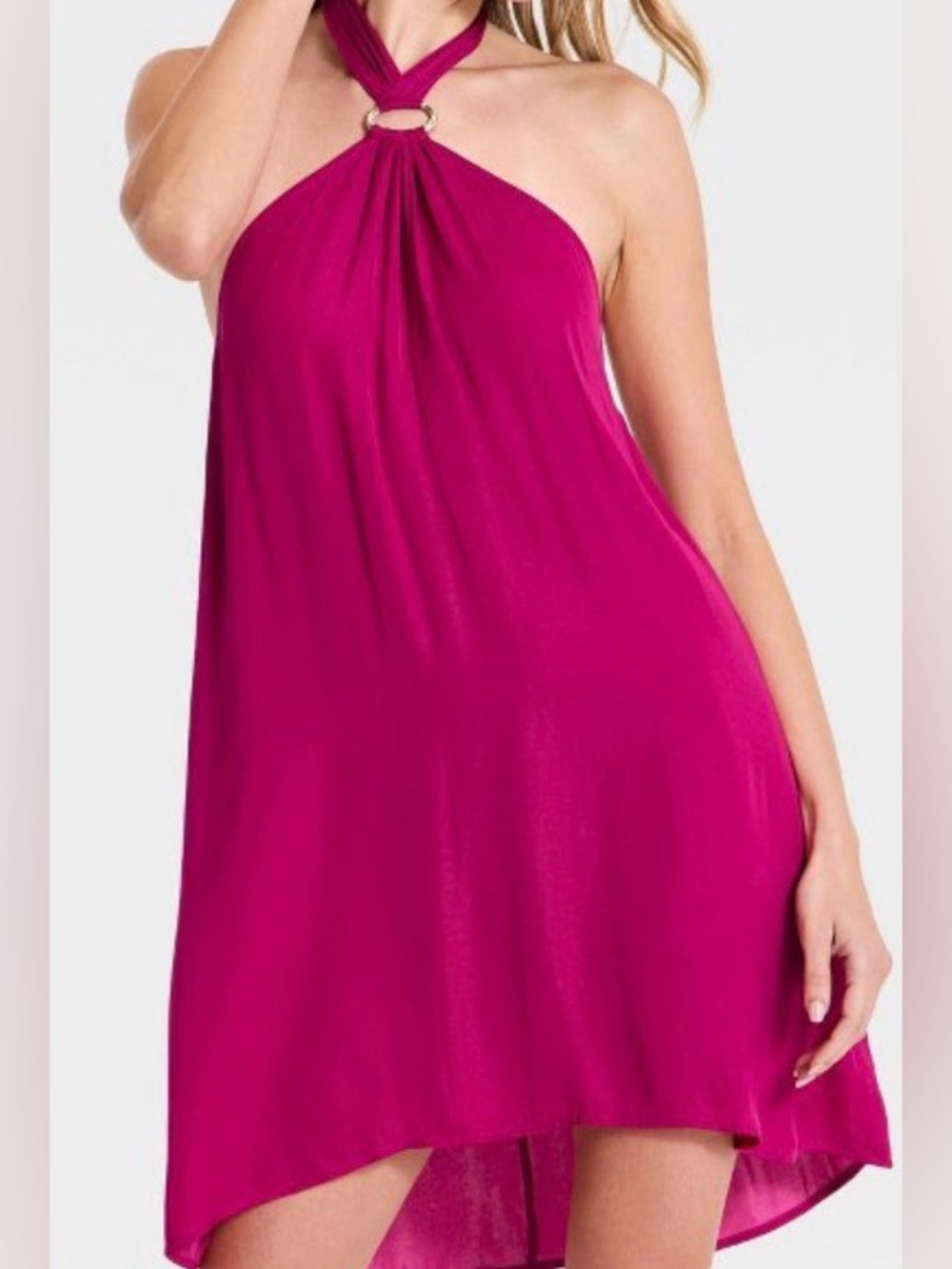 a new day Magenta Halter Chemise